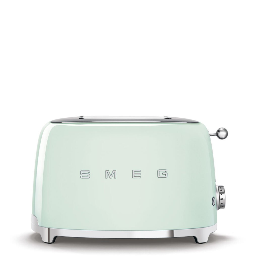 Smeg TSF01PGSA 50's Retro Style 2 Slice Toaster Pastel Green