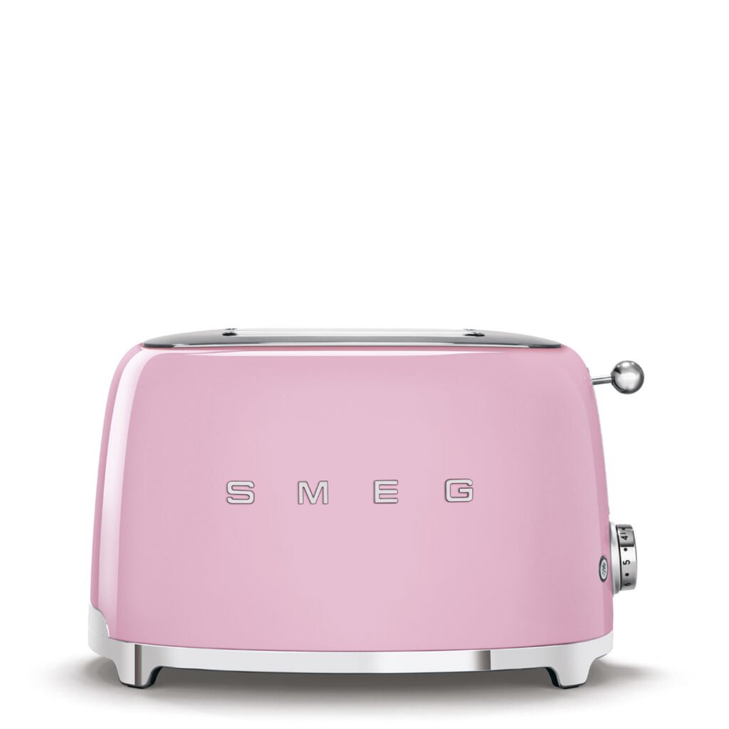 Pink Smeg TSF01PKSA 50's Retro Style 2 Slice Toaster