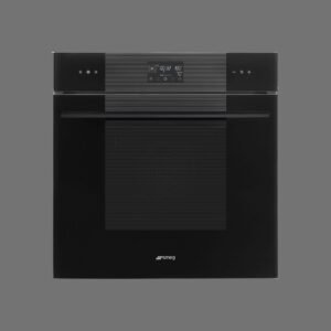 Luxury Black Linea Built-in Smeg Microwave