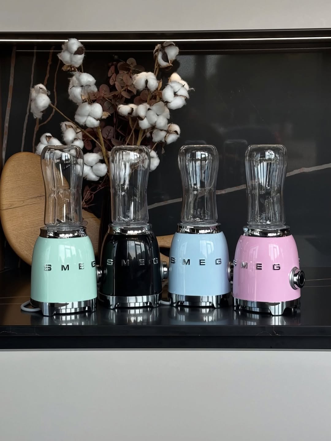 Premium Mini Pastel Blue Smeg Blender