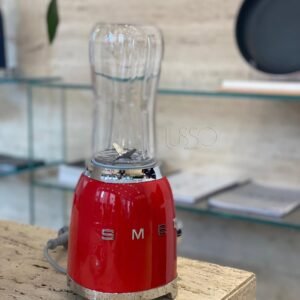 Red Smeg Glossy Mini Blender 50's Style
