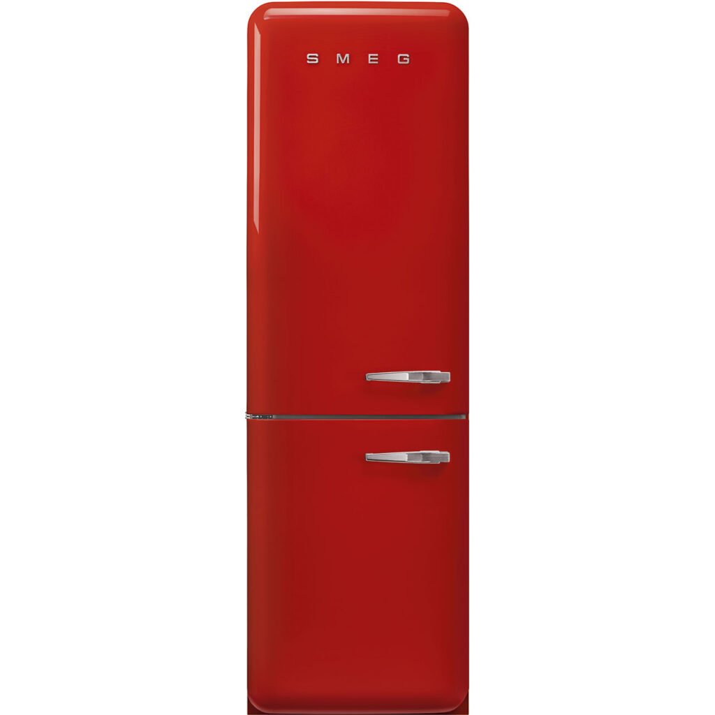Red Smeg Standing Refrigerator FAB30RRD