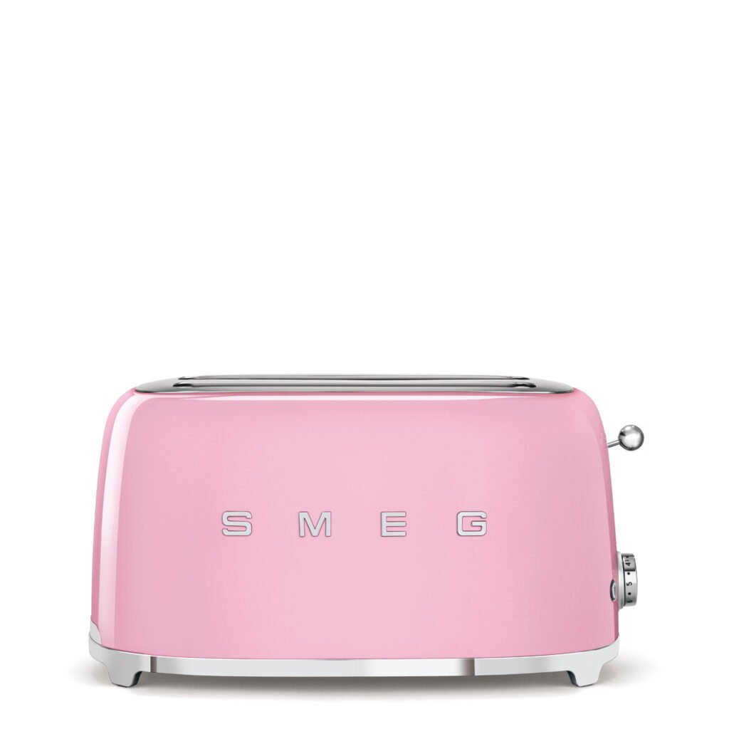 Pink Smeg TSF02PKSA 50's Retro Style 4 Slice Toaster
