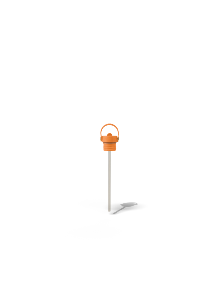 Fieldbar Bottle Sip Lid and Straw Orchard Orange