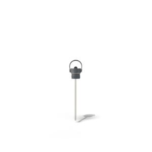 Fieldbar Bottle Sip Lid and Straw Oyster Grey