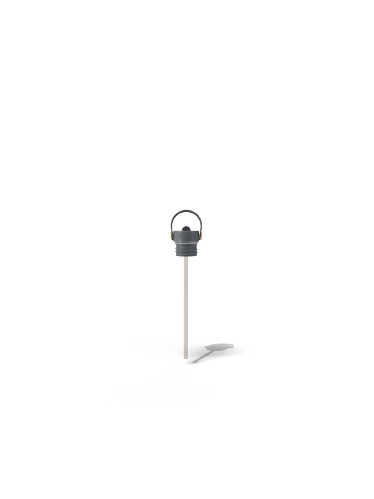 Fieldbar Bottle Sip Lid and Straw Oyster Grey