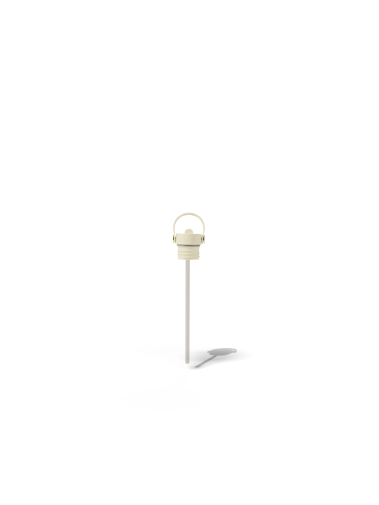 Fieldbar Bottle Sip Lid and Straw Safari White