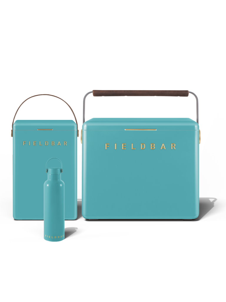 Fieldbar Cooler Box Set and Field Bottle Bazaruto Blue