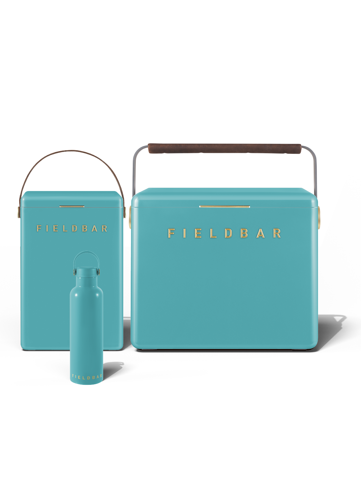 Fieldbar Cooler Box Set and Field Bottle Bazaruto Blue