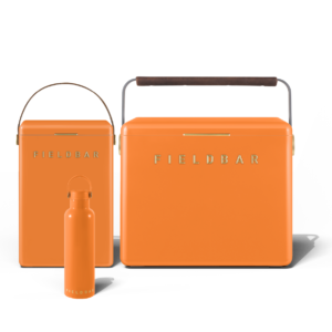 Fieldbar Cooler Box Set and Field Bottle Orchard Orange