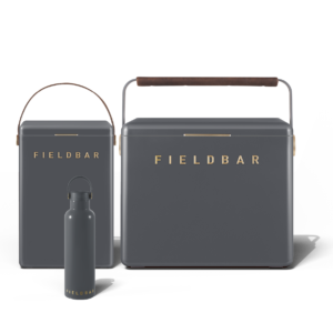 Fieldbar Cooler Box Set and Field Bottle Oyster Grey