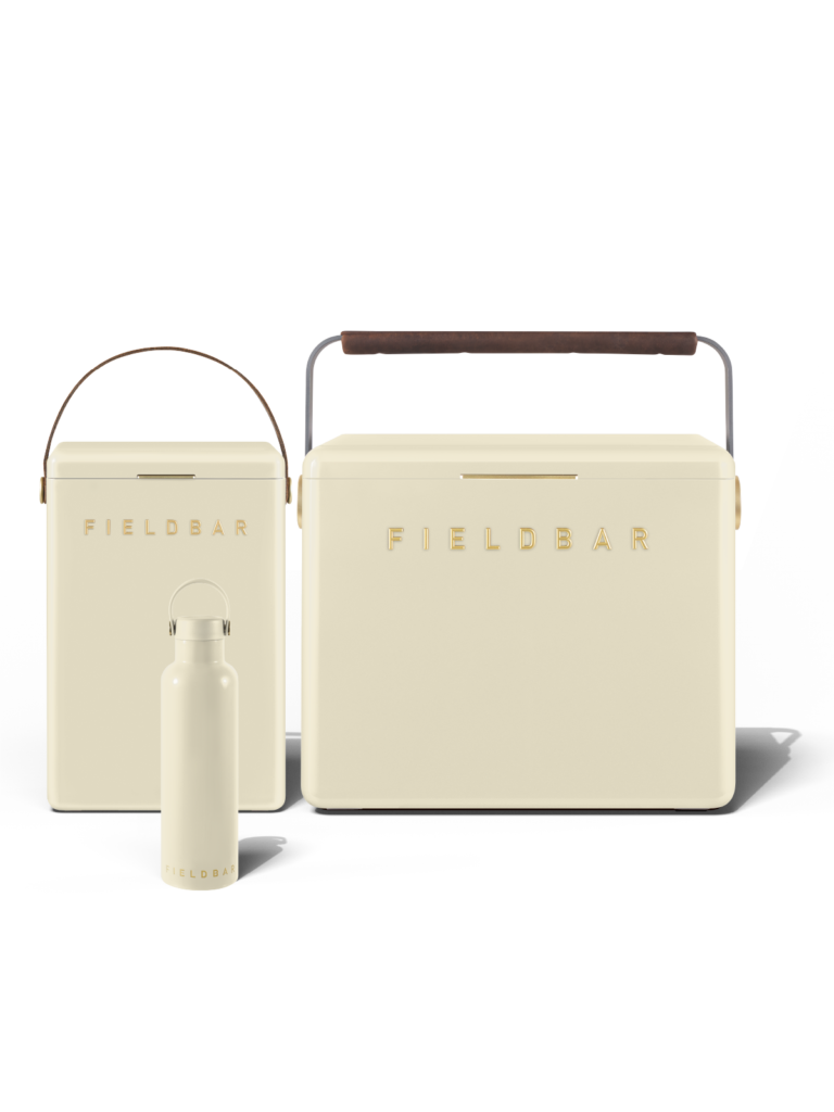 Fieldbar Cooler Box Set and Field Bottle Safari White