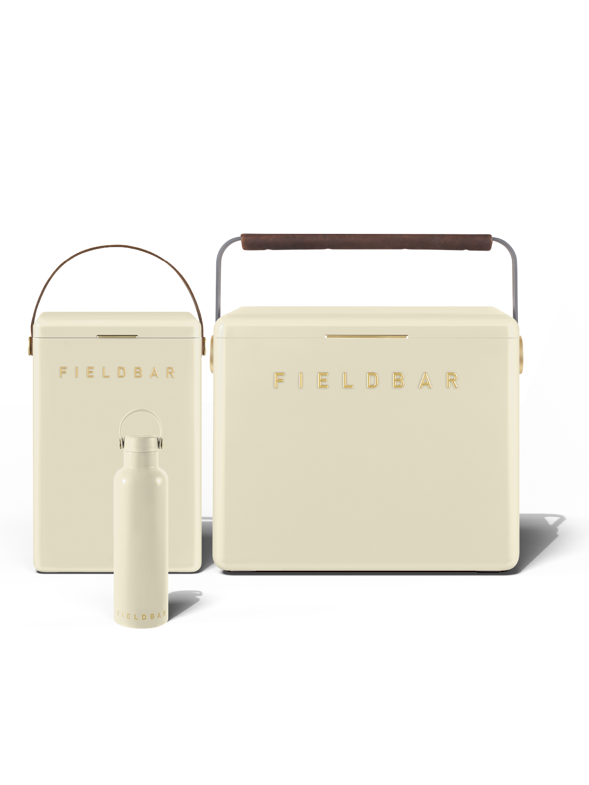 Fieldbar Cooler Box Set and Field Bottle Safari White