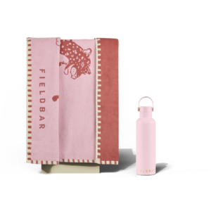 Fieldbar Field Bottle and Towel Set Nellie Pink