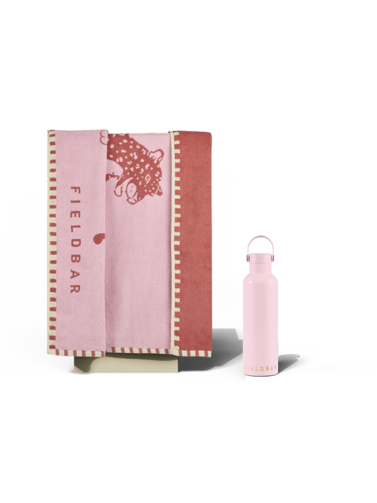 Fieldbar Field Bottle and Towel Set Nellie Pink