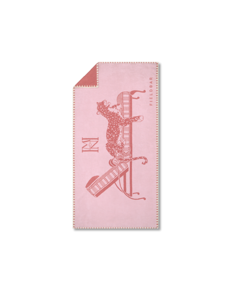 Fieldbar Seabed Beach and Bath Towel Nellie Pink