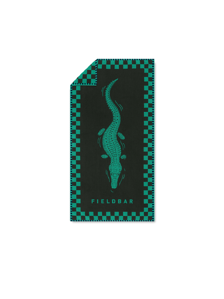 Fieldbar Seabed Beach and Bath Towel Parisian Green