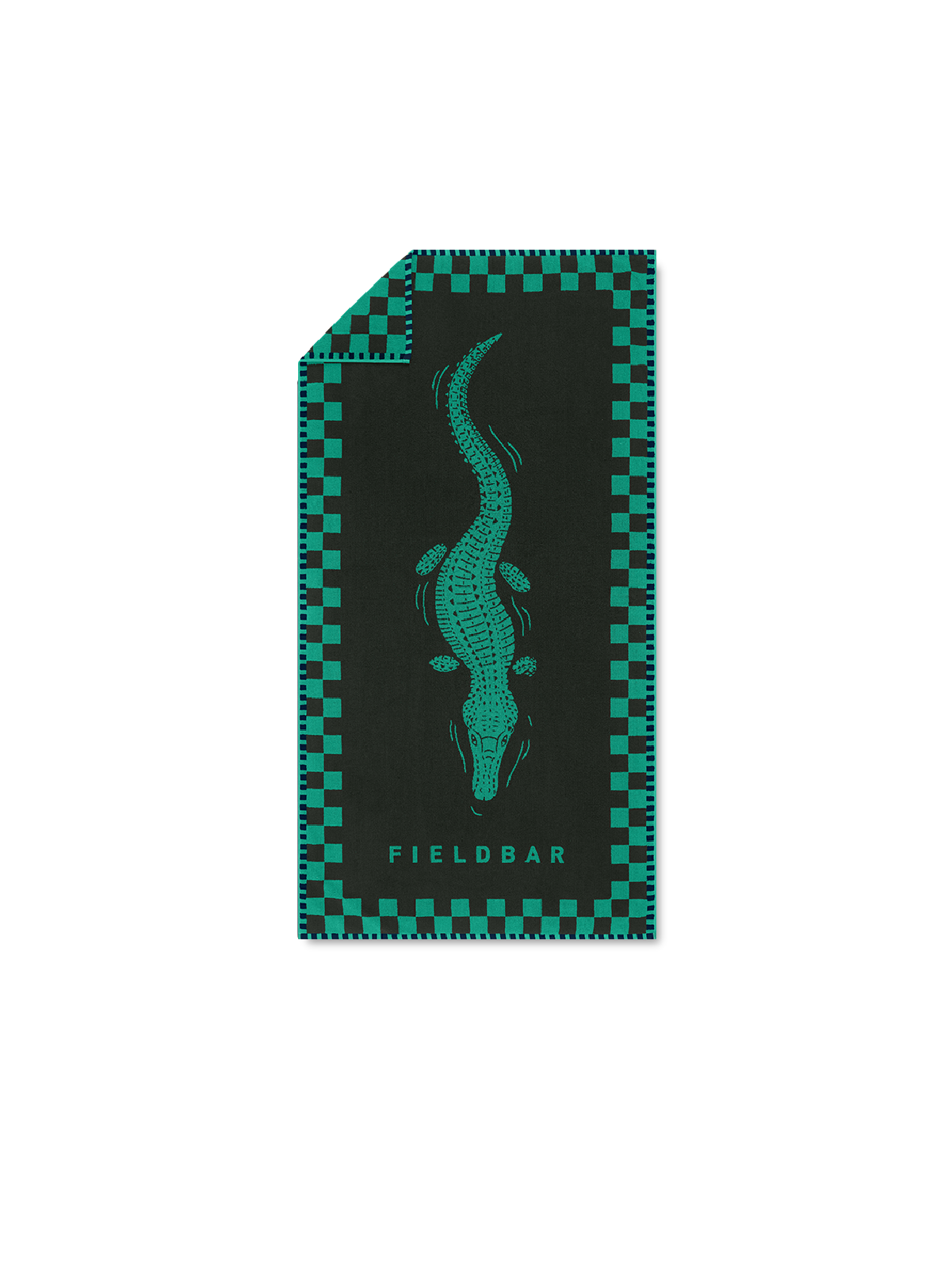Fieldbar Seabed Beach and Bath Towel Parisian Green