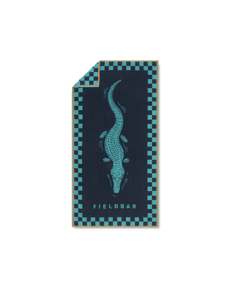 Fieldbar Seabed Beach and Bath Towel Sea Boat Blue