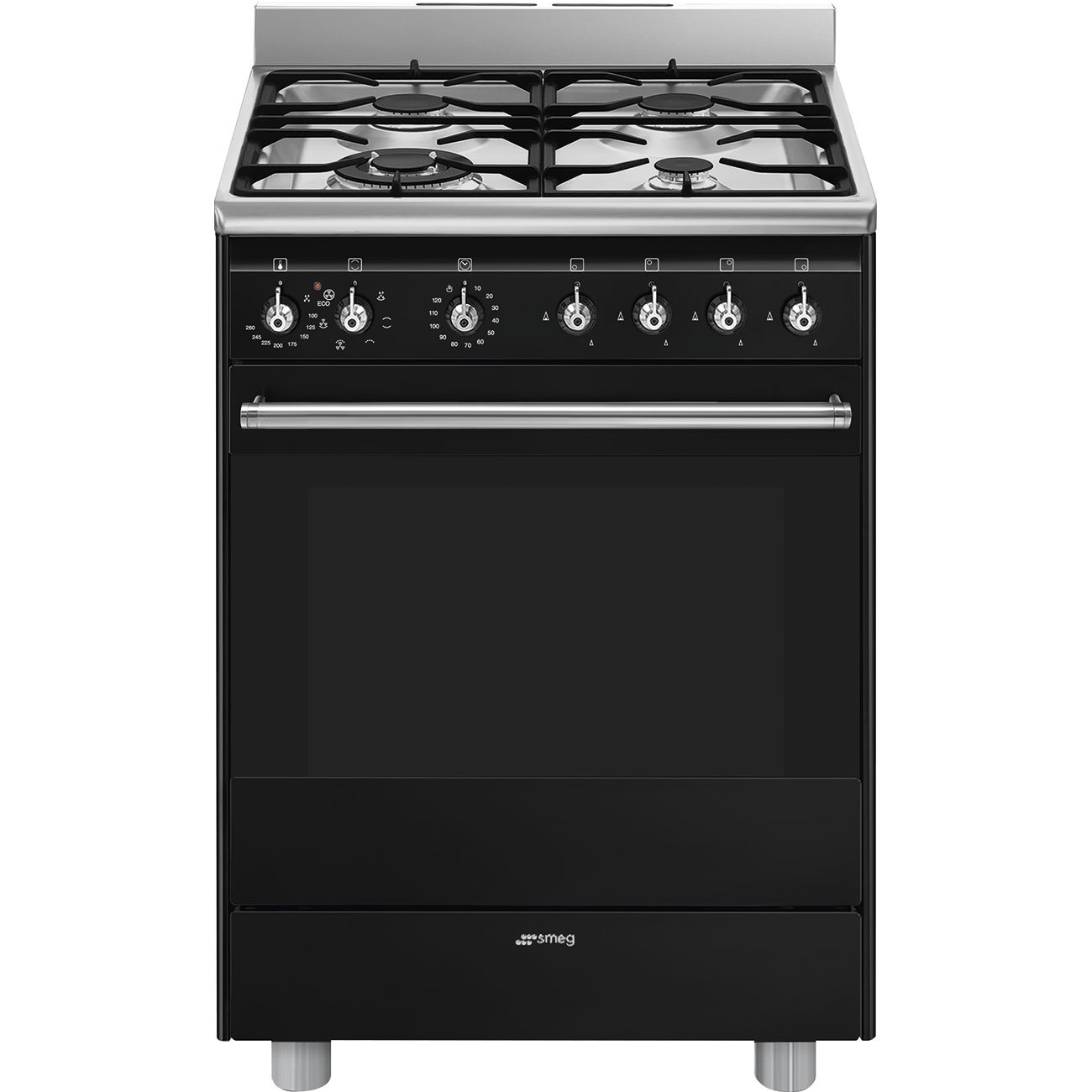 Smeg SSA60MBL2 Classica 60cm Gas Cooker Black