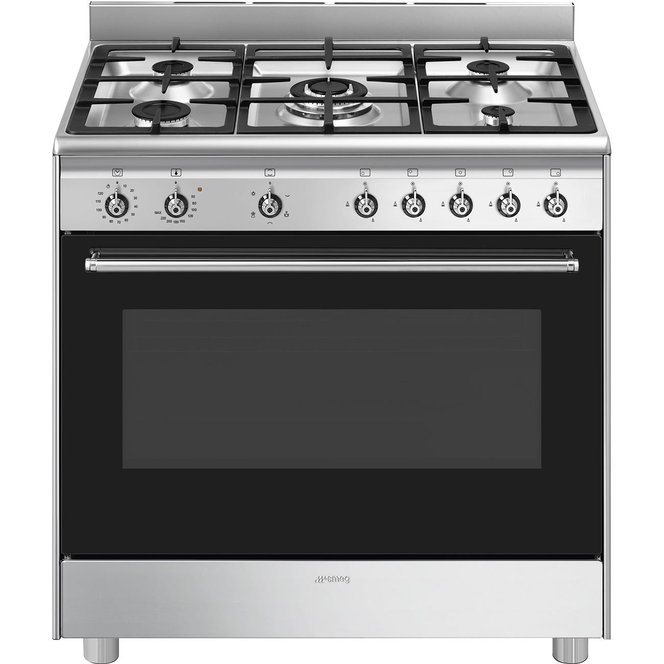 Smeg SSA91GGX2 Classica 90cm All-Gas Cooker Stainless Steel