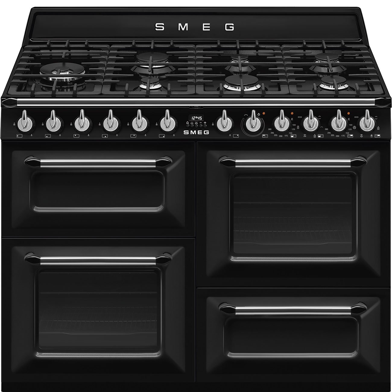 Smeg TR4110BL1 Victoria 110cm Dual Oven Cooker Black