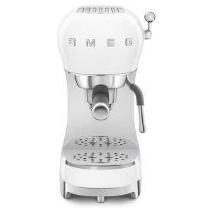 White SMEG Espresso Machine