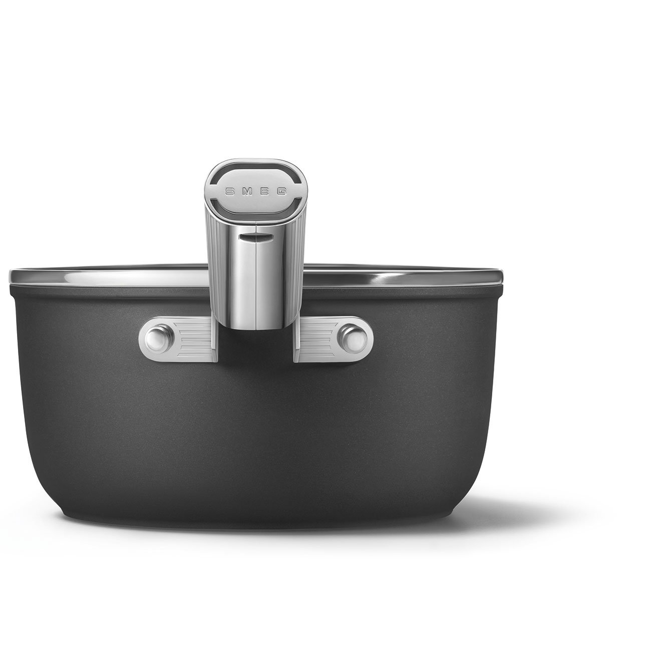 Smeg SPF2012BLM 20cm Non-Stick Saucepan - Black