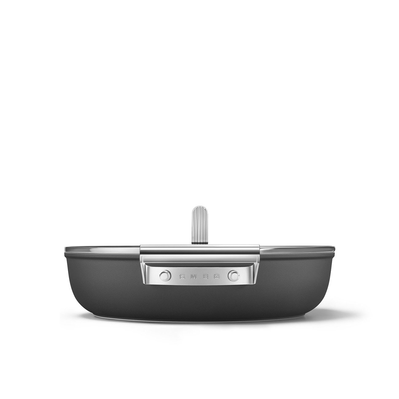 Smeg DPF2812BLM 28cm Non-Stick Deep Pan - Black