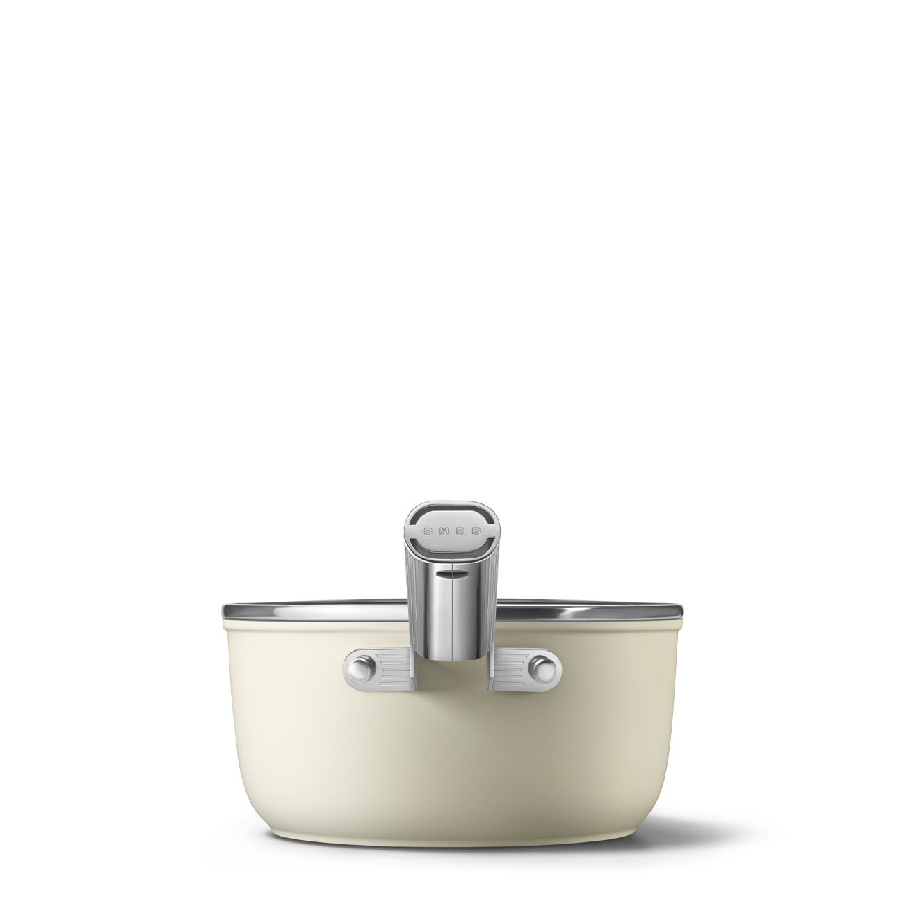 Smeg SPF2012CRM 20cm Non-Stick Saucepan - Cream