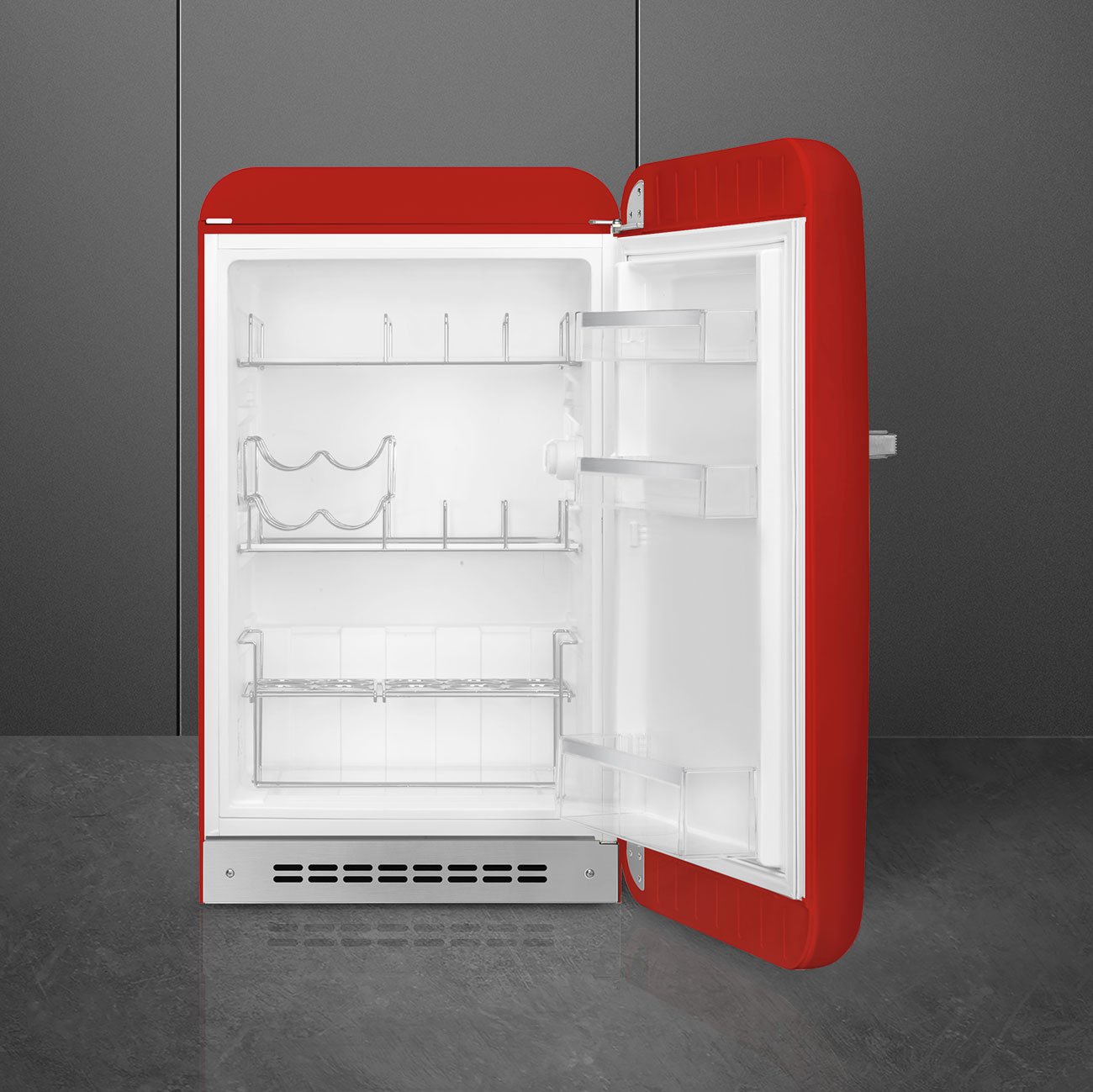 Smeg FAB10HRRD5 50’s Style 50cm Bar Fridge - Red (Right Hinge)
