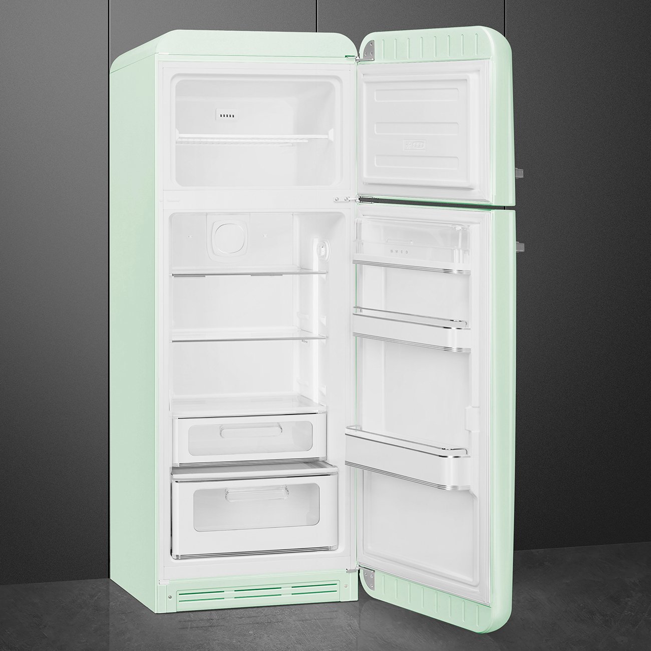 Smeg FAB30RPG6 50’s Style 60cm Fridge-Freezer - Pastel Green (Right Hinge)