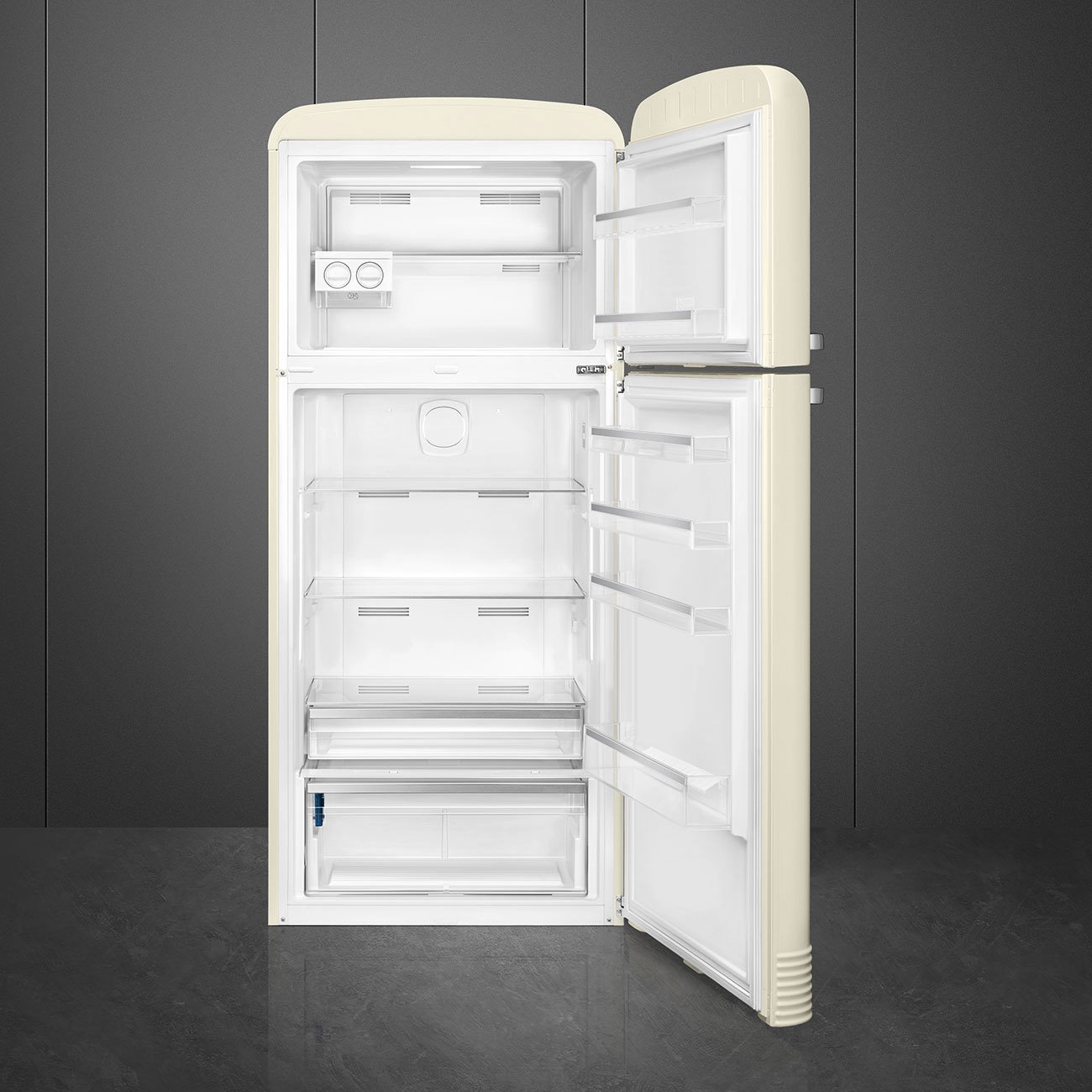 Smeg FAB50RCR5 50’s Style 80cm Fridge-Freezer - Cream (Right Hinge)
