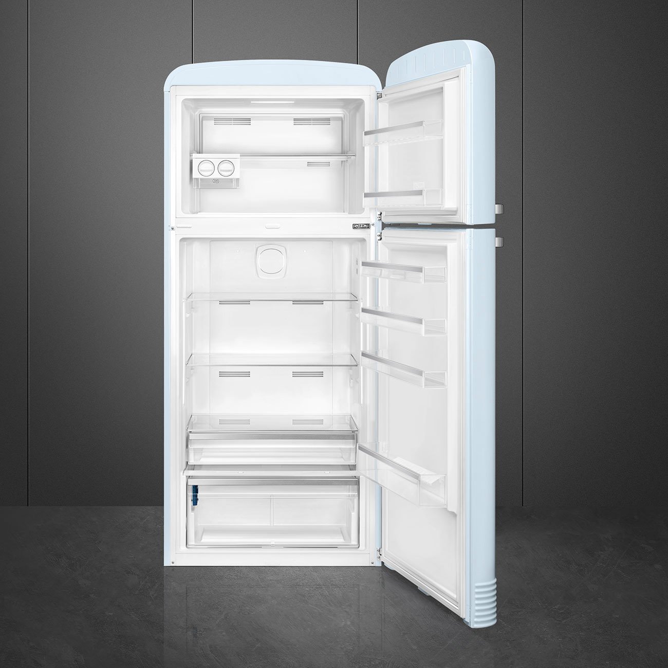Smeg FAB50RPB5 50’s Style 80cm Fridge-Freezer - Pastel Blue (Right Hinge)