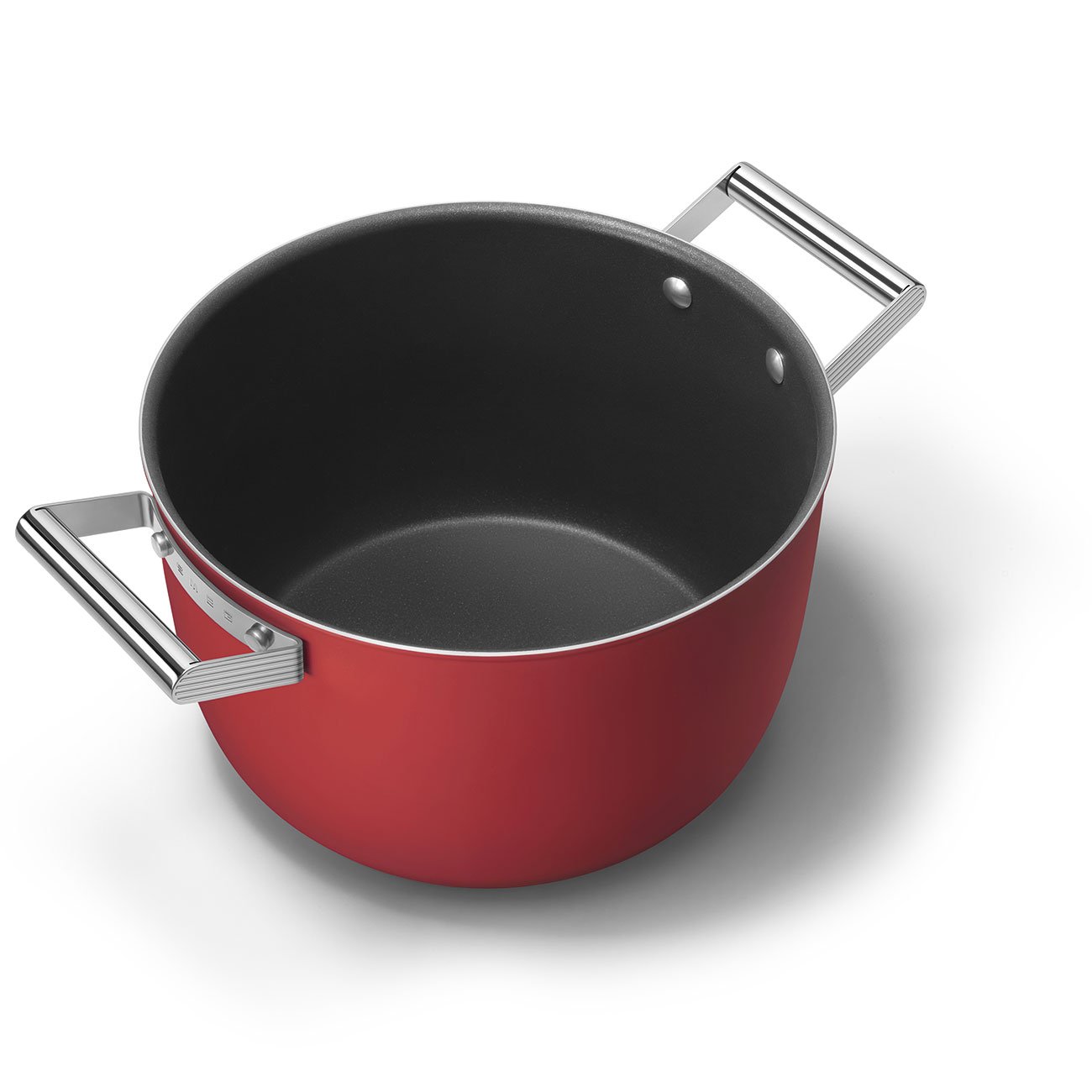 Smeg CKFC2611RDM 50’s Style 26cm Non-Stick Casserole Pan - Red